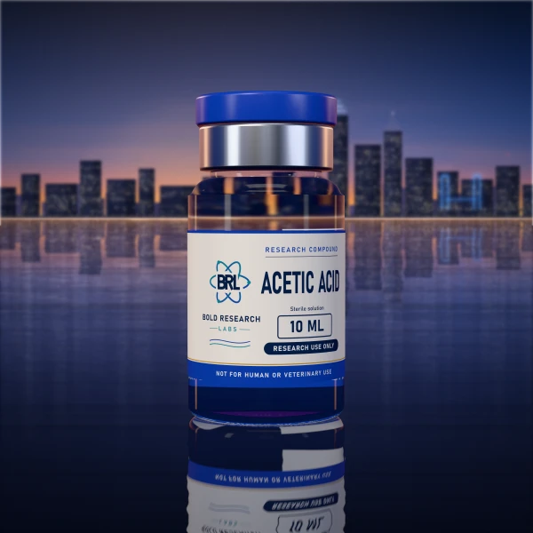 Acetic Acid 10ml vial, lab supply from Bold Research Labs