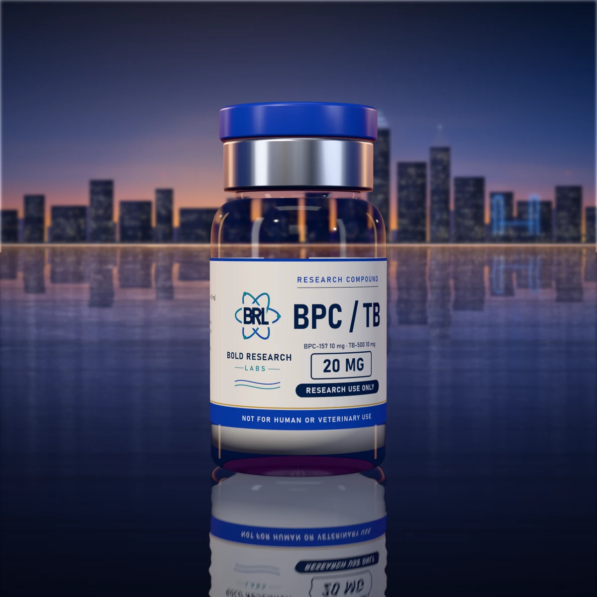 BPC/TB 20mg vial, research compound from Bold Research Labs