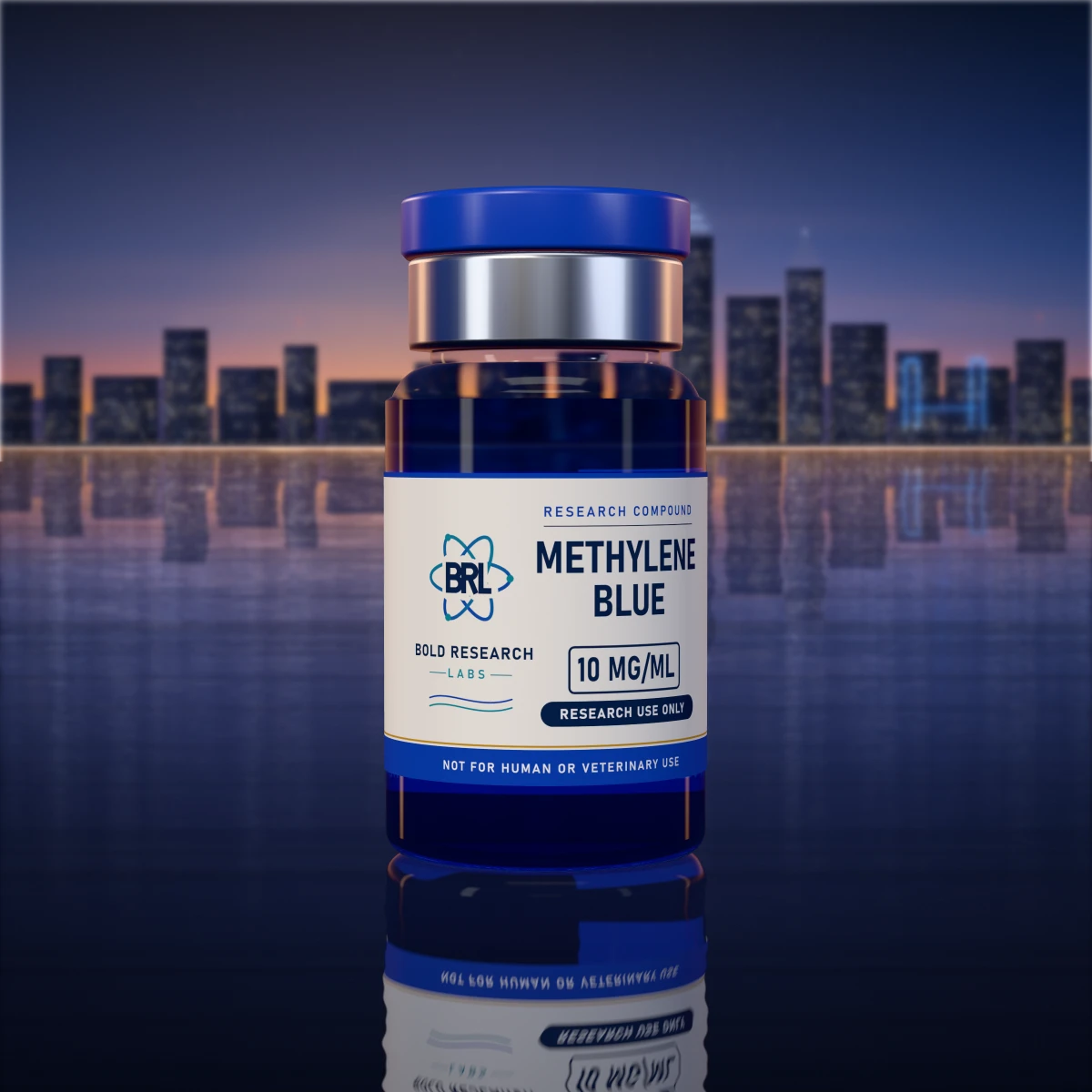 Methylene Blue 10mg/ml (60ml) vial, research compound from Bold Research Labs